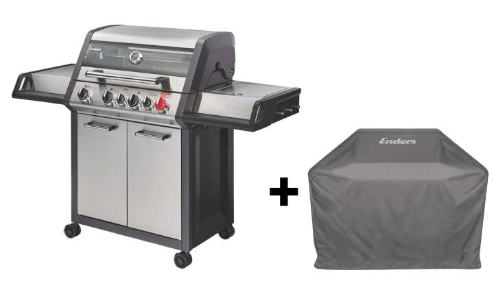 Enders Gasgrill Monroe Pro 4 SIK Turbo inkl. Wetterschutzhülle